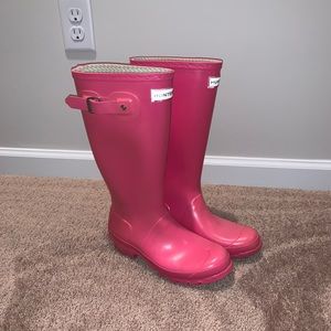 Pink Hunter Rain Boots